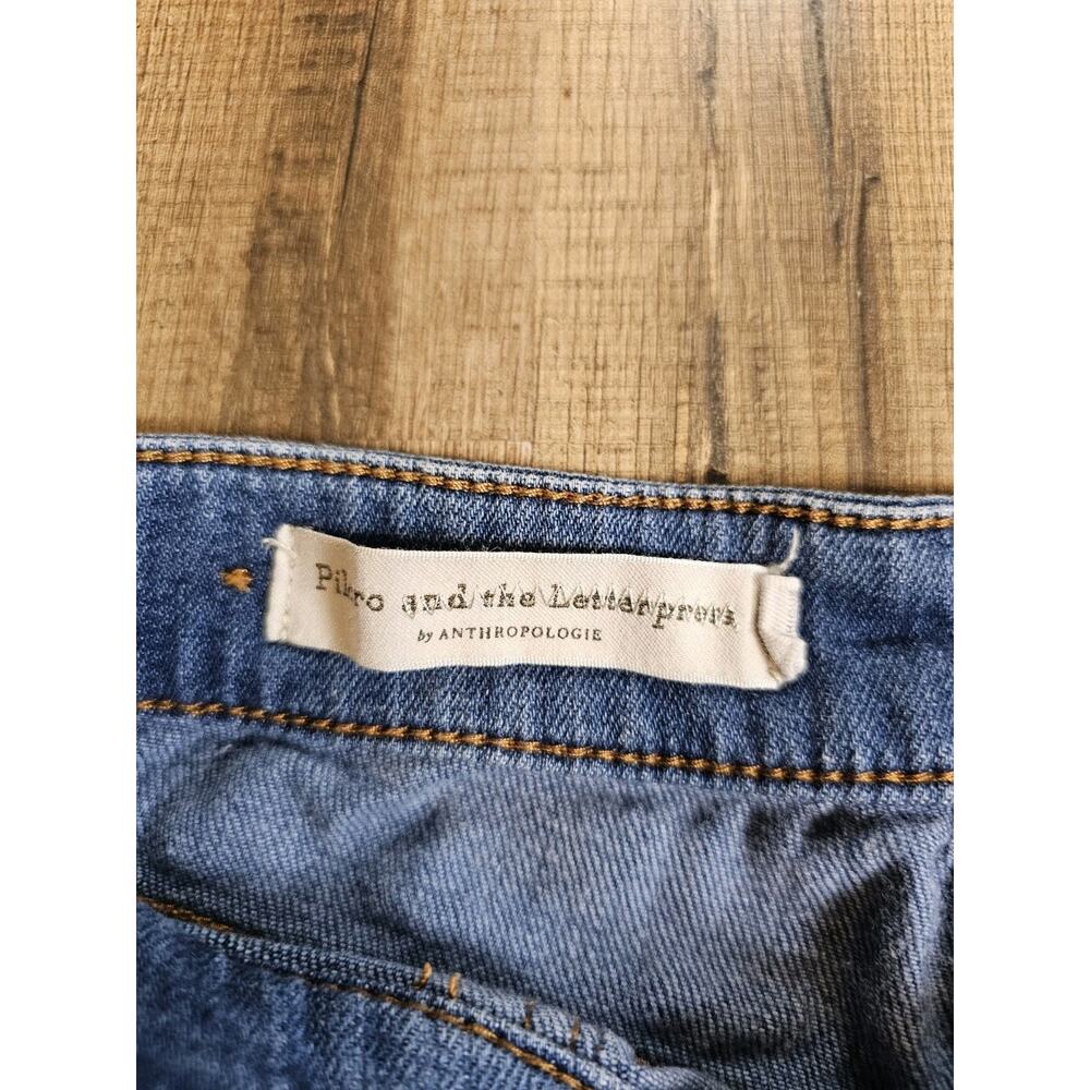 Anthropologie Pilcro Wide Leg Cropped Denim Jeans Women's Size 25 - Picture 5 of 7